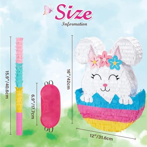 WERNNSAI Easter Bunny Piñata for Kids