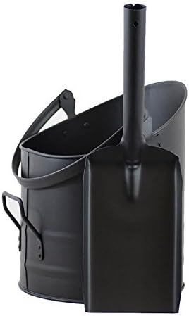 Price Crunchers Waterloo Coal Scuttle Bucket Hod & Shovel - All Black