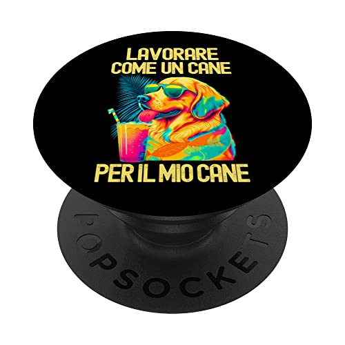 Divertente camicia per cani Golden Retriever divertente proprietario di animali domestici PopSockets PopGrip Intercambiabile