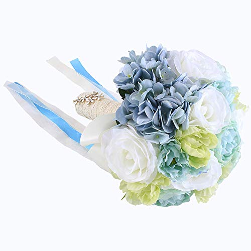 Abbie Home Beach Wedding Bridal Bouquet Holding Tossing Flower With Rhinestone Decoration (476B) #TOP2