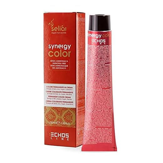 Echosline Seliàr Synergy Color-Coloración en Crema sin amoníaco Rubio Claro Beige (8.32), biondo Chiaro, 100mL