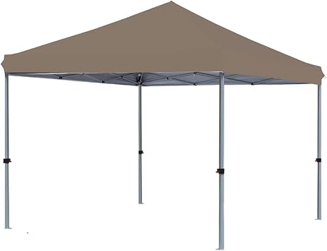 Garden Winds Custom Fit Replacement Canopy Top Cover Compatible with The MASTERCANOPY ABCCANOPY COOSHADE 10 X 10 Pop Up Canopy Tent - Upgraded Performance RIPLOCK 350 Fabric - Nutmeg