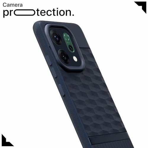 Image of amazon basics Shockproof Case for Oppo Reno14 Pro 5G | Full Camera Protection | TPU Flexible Back Cover for Oppo Reno14 Pro 5G (Steel Blue)