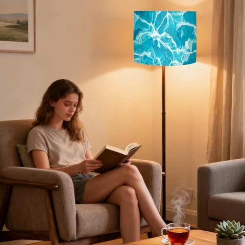 Image of Nuxovilar Lamp Shades Set of 2, 13 inch Top x 13 inch Bottom x 10 inch High (Spider)