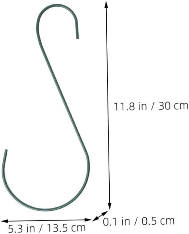 Levemolo 6pcs Metal Plant Hanger Hooks for Garden Bird Feeder Extension Hooks for Outdoor Hanging Baskets and Plants