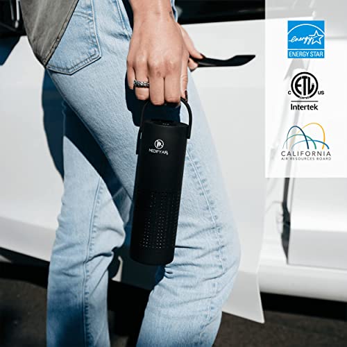 Medify Ma-10 Portable Air Purifier With True Hepa H13 Filter | 40 Sq Ft Coverage | Quiet 99.9% Removal To 0.1 Microns (1-Pack, Black) #TOP3