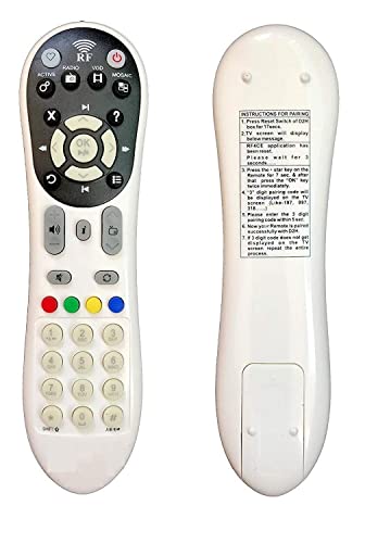 Image of BLACKSHEEP Remote Control Compatible for Videocon DTH Remote RF Box - Please Match The Image with Your Old Remote (RF-2)