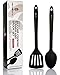 VERMELL FLAMA 315C Ustensiles de cuisine professionnels en silicone résistant à la chaleur Noir Taille XL