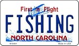 Fishing North Carolina State License Plate Tag Magnet M-6494
