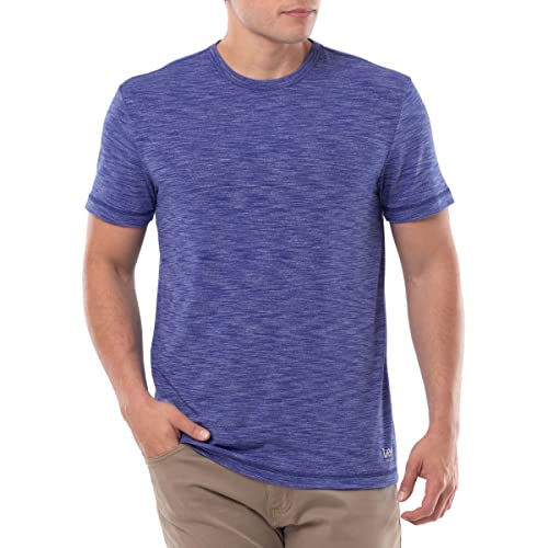 T-Shirt à Manches Courtes XXL pour Randonnée et Loisirs Bleu Marine