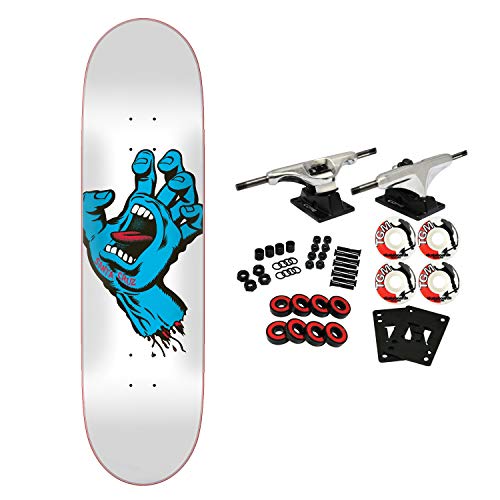 Santa Cruz Skateboards Complete Screaming Hand Taper Tip White 8.25"