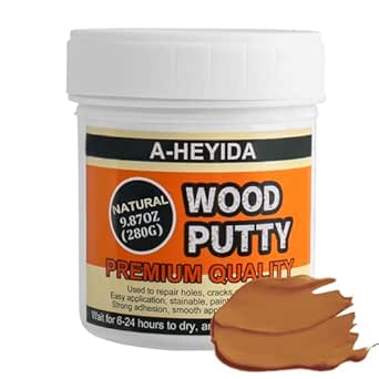 All Purpose Wood Filler, Wood Repair Kit, Quick Drying Wood Filler Putty, Quickly Repairs Holes, Cracks Of Window, Wooden Furniture, Floor, Door, Interior/Exterior, Paintable & Stainable - View #3
