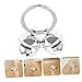 SEWACC 2 Pcs Pet Collar Bells for Dogs and Cats, Metal Jingle Charms with Keyring, Decorative Tracking Sound Accessories for Puppy Collar Training and Home Use