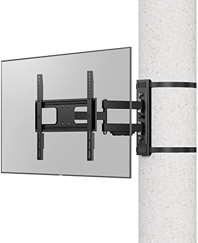 ZeboZap NO Drill Outdoor TV Mount | Gazebo TV Mount | Patio TV Mount | Pillar TV Mount | Pergola TV Mount | Square Post TV Mount | Stainless Steel Screws | Weatherproof | Holds 80lbs | All Black