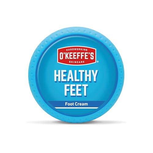 OKeeffes Healthy Feet Jar 91g - Foot Cream for Very Dry Skin Cracked Heels and Feet | Instantly Boosts Moisture Levels Creates a Protective Layer & Prevents Moisture Loss