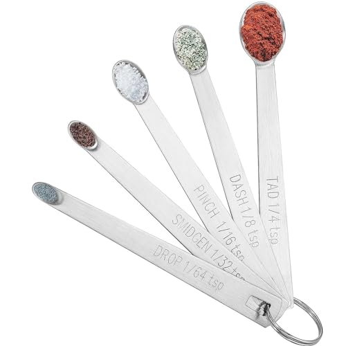 Set di 5 piccoli cucchiai dosatori – Cuttte in acciaio