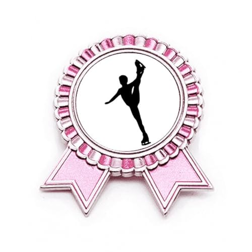 Broche pour joueur d'éducation physique rose en métal taille M