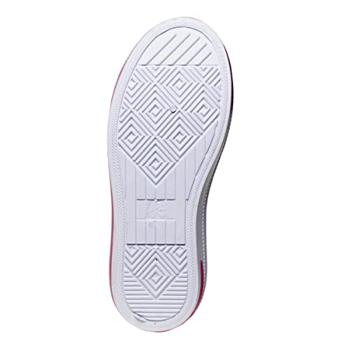 KENSIE GIRL Sneakers-Low Top Casual Canvas Shoes Slip on Lace Up Multicolor Tennis (Little Big Kid US Medium)4