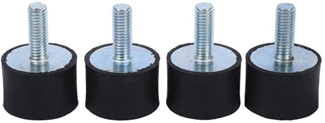 Aramox 4Pcs Rubber Mounts Shock Absorber Vibration Isolator Mounts Anti Vibration Silentblock Bobbins Car Boat (VD30*20 M8*23)