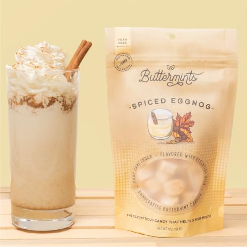 Buttermints Spiced Eggnog, Butter Mints Gluten-Free Candy Soft Butter Taste, Unexpectedly Scrumptious (4 Servings)