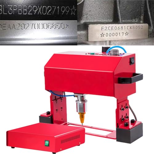 Máquina De Grabado Y Marcado De Metales, Máquina Neumática De Marcado Por Micropercusión, Máquina De Impresión Portátil Para Número De Chasis De Marco De Código Vin, Profundidad: 0,01-1mm,TypeX