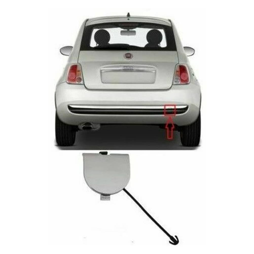 Copertura Paraurti Posteriore Cromata Per Fiat 500 (2007-2012) – Sostituzione Diretta OEM 735455393, In Plastica Di Qualità