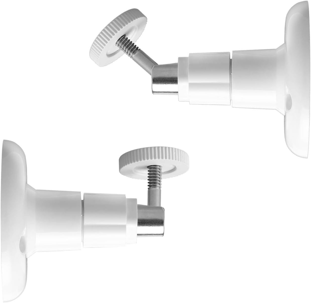 Bojueshaw White Security Camera Bracket,2Pcs Camera Wall Mount,360° Adjustable Screwless Bracket For Ring Outdoor Indoor Camera