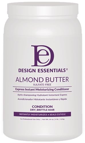 Design Essentials Almond Butter Express Instant Moisturizing Conditioner, For Hydrating and Moisturizing Dry, Brittle Hair, 64 oz (Pack of 1)