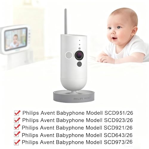 Soporte para vigilabebés compatible con Philips Avent SCD923/26, SCD921/26, SCD643/26, SCD951/26 – Soporte flexible para cámara sin taladrar, fácil montaje para cuna y estantería - imagen 2