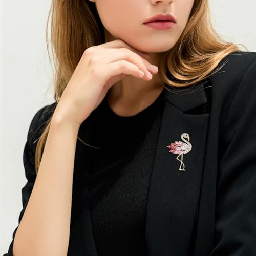 Image of Rhinestone Brooch Pins for Women, Vintage Crystal Enamel Brooches, American Flag Pin Patriotic Lapel Pins Gift for Suit Clothes Bag Accessories