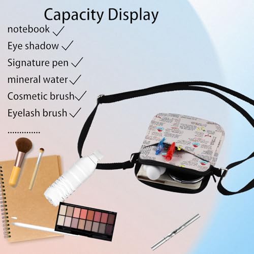 JYTAPP Cartoon Quotes Inspired Crossbody Bag Cartoon Musical Gift Crossbody Purse Bag for Cartoon Fans4