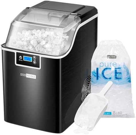 Nugget Ice Maker Countertop, 44lbs/Day, Black