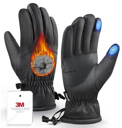 Deemii -10℉ Winter Gloves Men Women Made 5M Insulation &