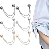6 Pezzi Spille Magnetiche per Vestiti con Catena, Magnetiche Multifunzione Spilla, per Pan...