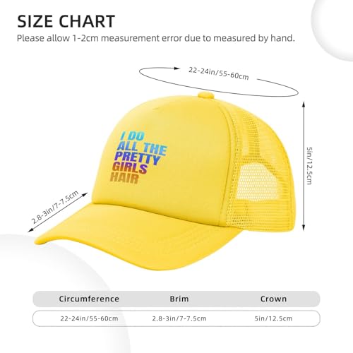 I Do All The Pretty Girls Hair Hat Funny Women Mesh Cap4