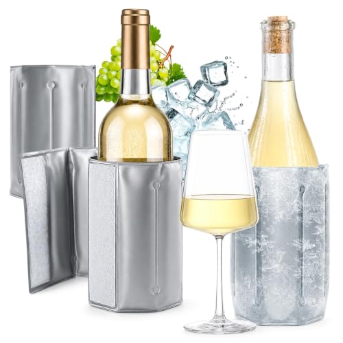 com-four® 2x Flaschenkühler mit Schnellverschluss - Kältepack