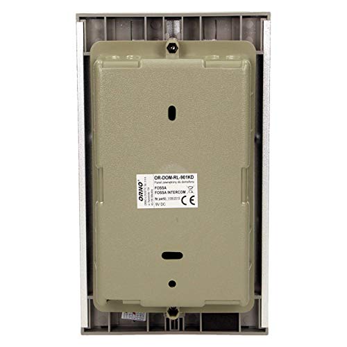 ORNO Fossa Gegensprechanlage 1 Einfamilienhaus für Unterputz 4-Draht 230 V AC Nachname Hintergrundbeleuchtung(Gegensprechanlage)