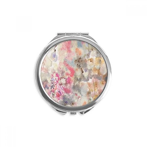 Miroir rond maquillage de poche lotus pour vos retouches en voyage