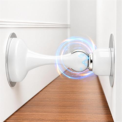 Magnetic Door Stop with 3D Adhesive (White)