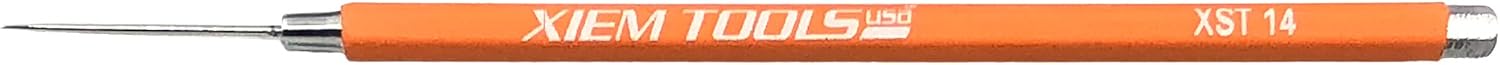 Xiem Studio Tools Needle Tool for Pottery and Ceramics (Orange, Porcelain)