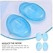 BEBEMOKO 2sets 12 Pcs Silicone Ear Covers for Hair Dyeing Tender Ear Protection Tools for Home and Salon Use Sky Blue 12pcs*2