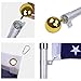Gientan 16FT Telescopic Flag Pole, 16 Gauge Aluminum Flagpole Kit with Free 3x5 American Flag, Portable for Residential Garden Outdoor RV