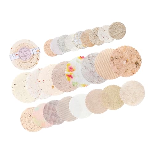 Elegant Paper Disc Accents for Creative Planners & Memory Books Subtle Retro Craft Decor & Journaling Supplies Paper Craft Circl