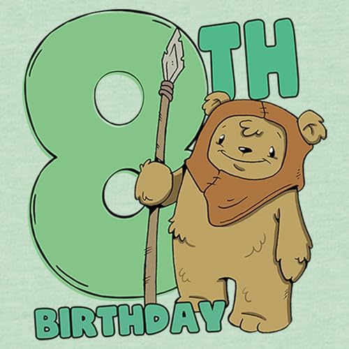 STAR WARS Girl's 8th Birthday Cute Ewok T-Shirt2