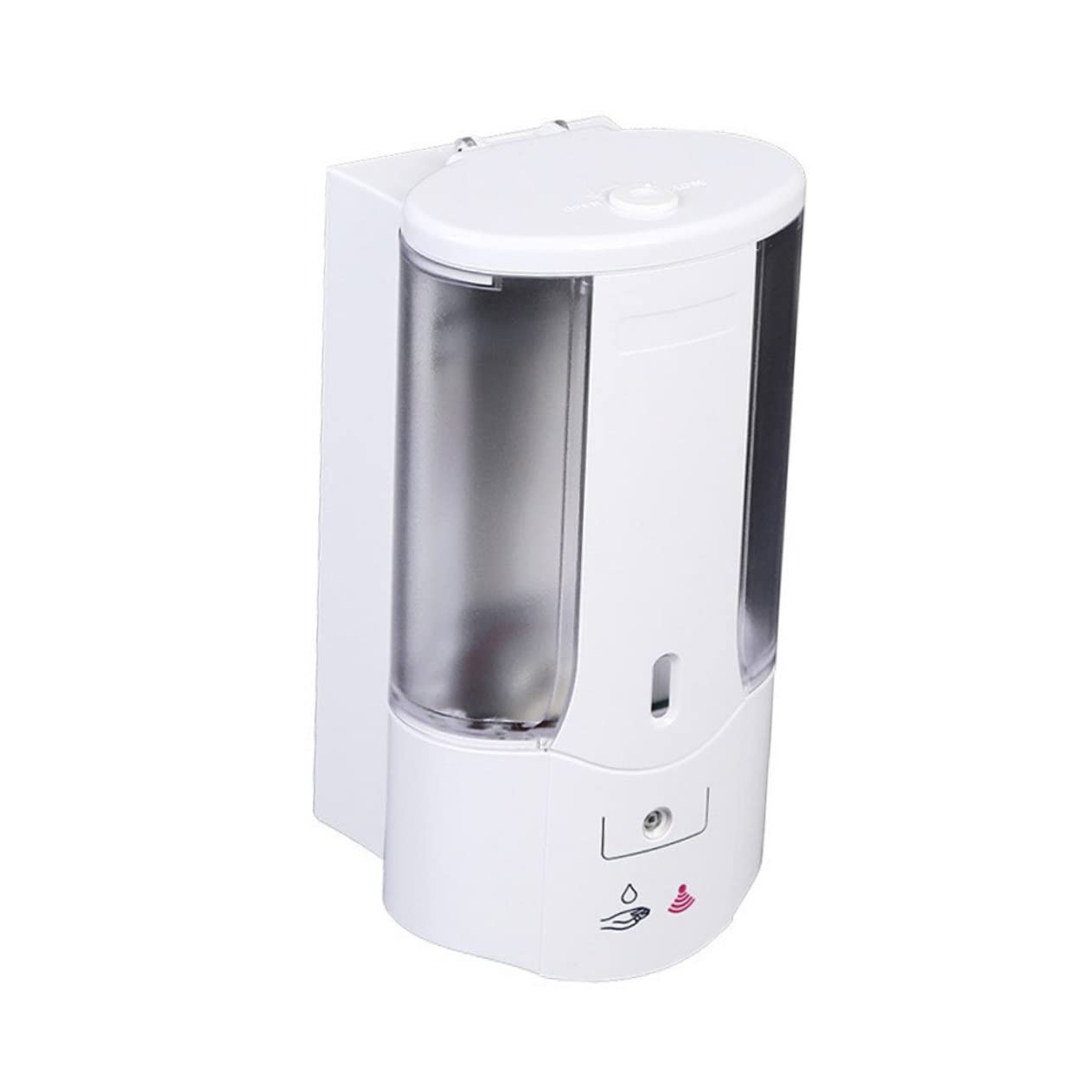 Distributore Automatico di Sapone a Parete, 400ml, Abs Bianco
