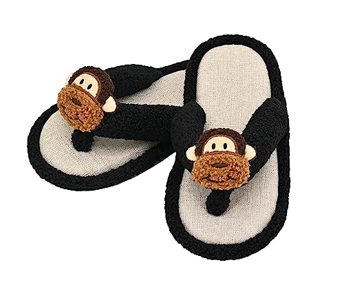 Keyela Women's Flip Flops Slippers, Comfort Animal Bedroom Slippers, Summer Spa Thong, House Open Toe Slide Sandal for Indoor