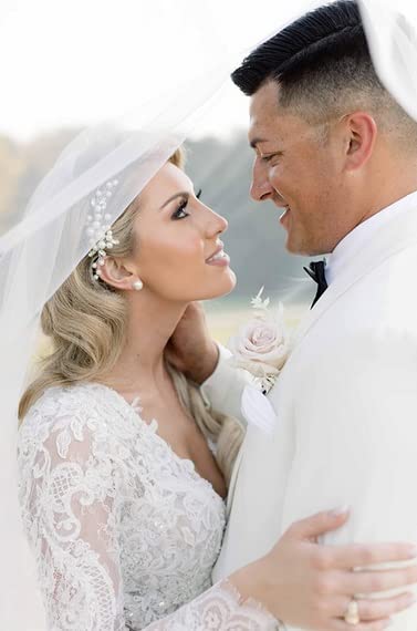 Latious Wedding Pearl Hair Comb Gold Rhinestone Bridal Hair Clips Crystal Hair Pieces Accessories for Women and Brides (T- Gold) - Image 8