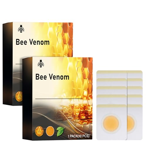 10pcs Bee Venom Patches, Easy to use with Natural Extracts, Bee Venom Belly Sticker for Women and Men (2 PCS)