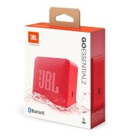 JBL GO Essential 2, tragbarer Bluetooth-Lautsprecher mit Original JBL Pro Sound, bis zu 5 Stunden Akkulaufzeit, mit IP67 wasserdichtem Design, Rot – Ansicht 9
