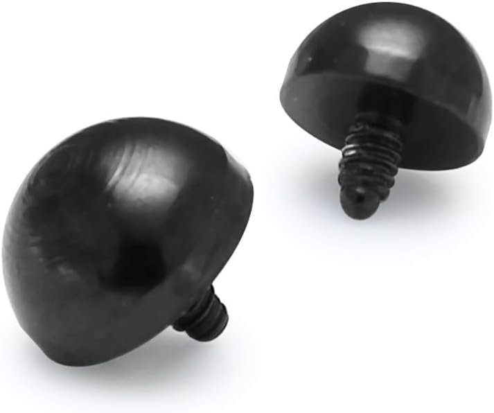 Surgical Steel Black Half Ball Dermal Anchor Tops Body jewelry
